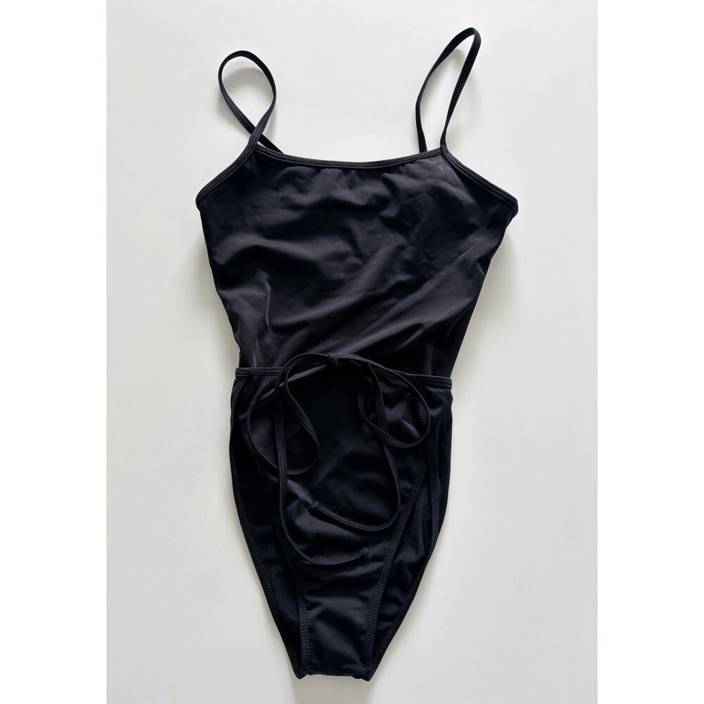 Disruptive Youth Bathing Suit One Piece Black Womens Size Small Beach Vacation